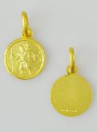 Médaille en Plaqué Or - Saint Christophe - 10mm