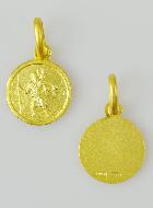 Médaille en Plaqué Or - Saint Christophe - 10mm