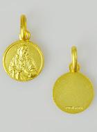 Médaille en Plaqué Or - Sacré Coeur de Jésus - 10mm
