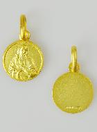 Médaille en Plaqué Or - Sacré Coeur de Jésus - 10mm