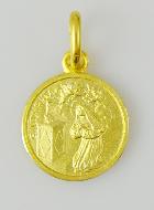 Médaille en Plaqué Or - Sainte Rita - 12mm