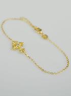 Bracelet Religieux Croix Baroque - Plaqué Or 18k