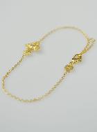 Bracelet Religieux Croix Baroque - Plaqué Or 18k