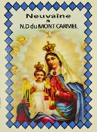 Livret de Neuvaine à Notre Dame du Mont Carmel