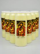 Lot de 10 bougies de Neuvaine à la Sainte Famille