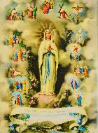Icône Byzantine Vierge Marie - Immaculée Conception - 18cm