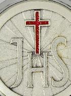 Custode Hostie Argent - JHS - Croix Rouge