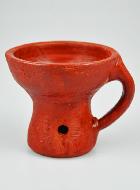 Brûle Encens Porte Charbon en Terre Cuite Rouge