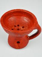 Brûle Encens Porte Charbon en Terre Cuite Rouge