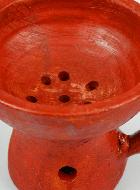 Brûle Encens Porte Charbon en Terre Cuite Rouge