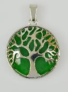 Pendentif Arbre de Vie Pierre Naturelle Aventurine Verte