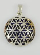 Pendentif Fleur de Vie Pierre naturelle Lapis Lazuli