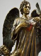 Statue de l'Archange Chamael en Bronze - 31cm