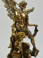Statue Religieuse de Saint Michel Archange en Bronze - 26 cm