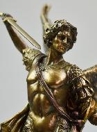 Statue Religieuse de Saint Michel Archange en Bronze - 26 cm