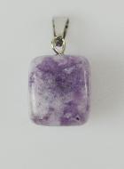 Pendentif en Pierre Naturelle de Lepidolite - 13mm