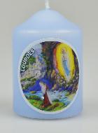 Petit Cierge de Lourdes - Bleu