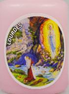 Petit Cierge de Lourdes - Rose