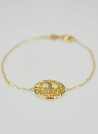 Bracelet Religieux Arbre de Vie en Plaqué Or 18k