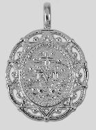 Médaille Miraculeuse Cerclage Dentelle 19mm - Argent 925/1000