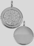 Médaille Arbre de Vie en Argent 925/1000 & Bord - 17mm