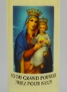 Bougie de Neuvaine à Notre Dame du Grand Pouvoir - 17,5 cm