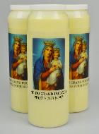 Lot de 3 Bougies de Neuvaine à Notre Dame du Grand Pouvoir