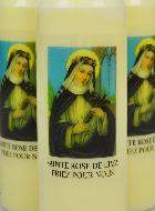 Lot de 6 Bougies de Neuvaine Sainte Rose de Lima