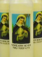 Lot de 10 Bougies de Neuvaine Sainte Rose de Lima