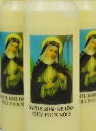 Lot de 20 Bougies de Neuvaine Sainte Rose de Lima