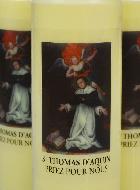 Lot de 3 Bougies de Neuvaine Saint Thomas d'Aquin