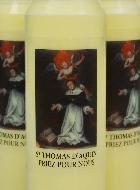 Lot de 10 Bougies de Neuvaine Saint Thomas d'Aquin