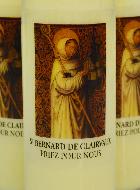 Lot de 3 Bougies de Neuvaine Saint Bernard de Clairvaux