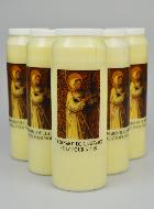 Lot de 6 Bougies de Neuvaine Saint Bernard de Clairvaux