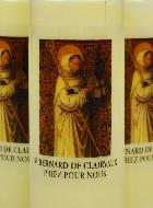 Lot de 10 Bougies de Neuvaine Saint Bernard de Clairvaux