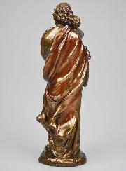 Statue Religieuse de Saint Joseph en Bronze - 21 cm