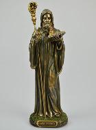 Statue Religieuse de Saint Benoît en Bronze - 23 cm