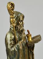 Statue Religieuse de Saint Benoît en Bronze - 23 cm