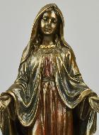Statue Religieuse Vierge Miraculeuse en Bronze - 21cm