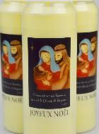 3 Bougies de Neuvaine Joyeux Noël