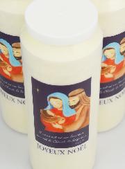 3 Bougies de Neuvaine Joyeux Noël