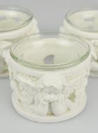 Set de 3 Bougeoirs Photophores Anges Gardien - 5cm