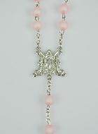 Chapelet en Perles Roses & Médaille Miraculeuse