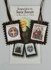 Scapulaire Saint Benoît en Tissu - 5 cm