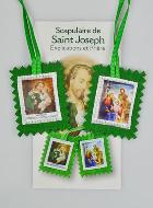 Scapulaire Saint Joseph en Tissu - 5 cm