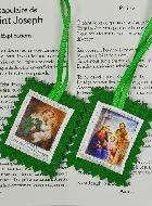 Scapulaire Saint Joseph en Tissu - 5 cm