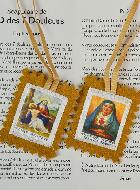 Scapulaire Notre Dame des 7 Douleurs en Tissu - 5 cm