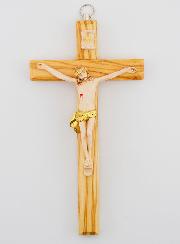 Crucifix en Bois avec Christ - 17 cm