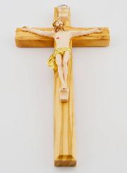 Crucifix en Bois avec Christ - 17 cm