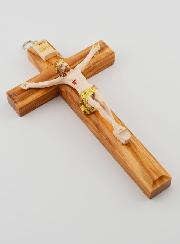 Crucifix en Bois avec Christ - 13 cm